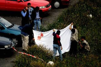 Santiago Oleaga Elejabarrieta fue asesinado a la salida del periodico "El diario vasco"