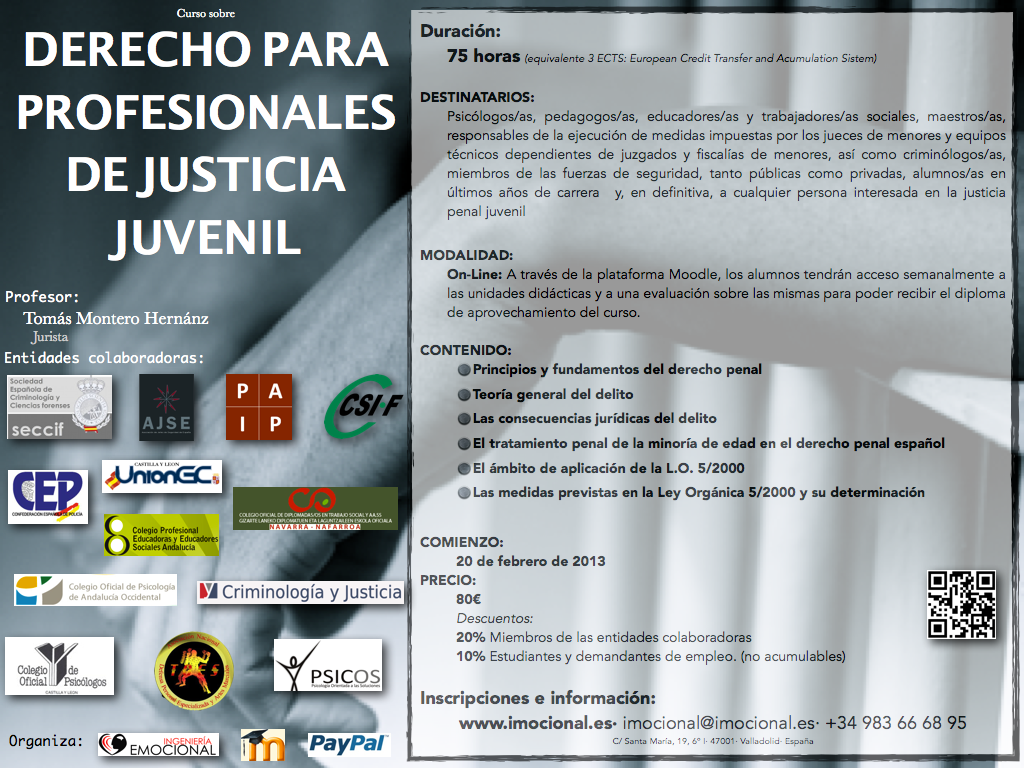 Derecho para profesionales de la justicia juvenil