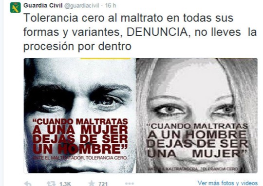 Twit enviado por @guardiacivil