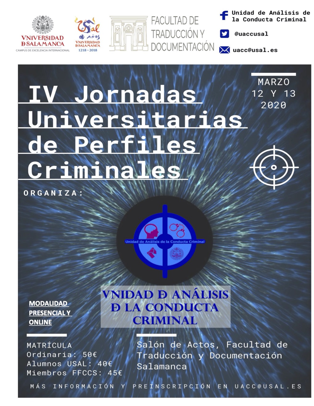 IV Jornadas Universitarias de Perfiles Criminales